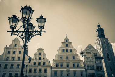 Wroclaw 'ın güzel, resimsi merkezi