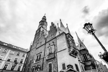 Antik Avrupa şehrinin sokakları ve meydanları