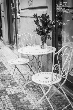 Güz Prag 'ın güzel sokakları ve mimarisi