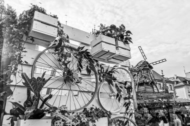 Antik Avrupa şehrinin sokakları ve meydanları