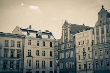 Wroclaw 'ın güzel, resimsi merkezi