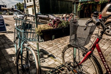 Kopenhag, Danimarka - 23 Temmuz 2019 Kopenhag Şehri, Danimarka, İskandinavya. Güzel bir yaz günü