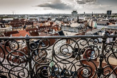 Kopenhag, Danimarka - 23 Temmuz 2019 Kopenhag Şehri, Danimarka, İskandinavya. Güzel bir yaz günü