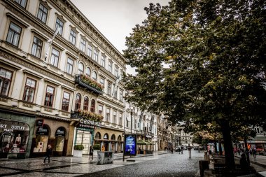 Prag, Çek Cumhuriyeti - 21 Eylül, Prag 'ın güzel sokakları ve mimarisi