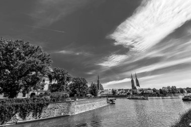 Antik Avrupa şehrinin sokakları ve meydanları