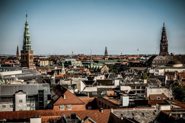 Kopenhag, Danimarka - 23 Temmuz 2019 Kopenhag Şehri, Danimarka, İskandinavya. Güzel bir yaz günü