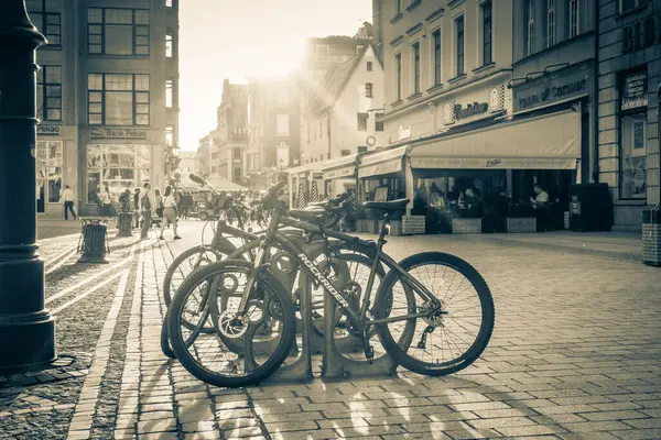 Wroclaw Központi Piac Tér Régi Színes Házak — Stock Fotó