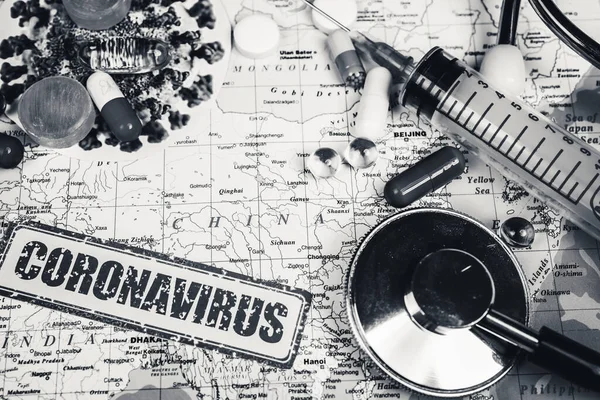 Coronavirus Απειλή Μιας Επιδημίας Από Την Κίνα — Φωτογραφία Αρχείου