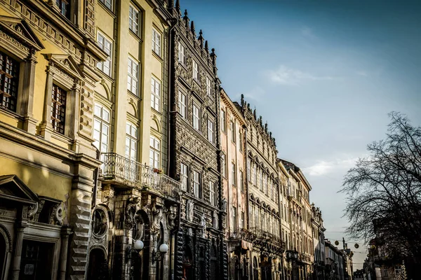 Lviv Oekraïne Januari 2019 Prachtige Winter Lviv Architectuur Straten — Stockfoto