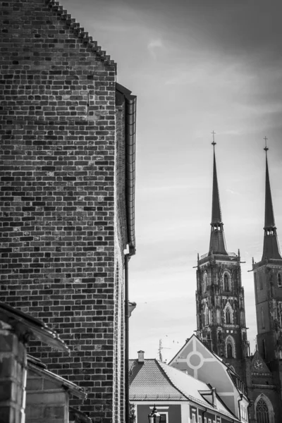 Schöne Kirchen Von Breslau Sehenswürdigkeiten Reisen Europa — Stockfoto