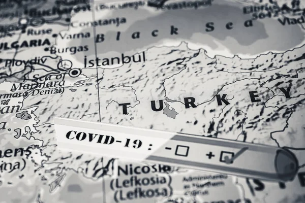 Türkei Coronavirus Covid Quarantäne Hintergrund — Stockfoto