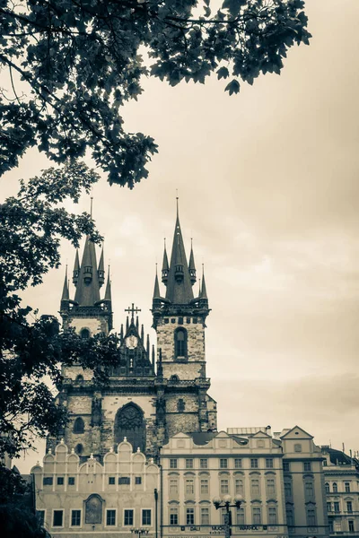 Prachtige Straten Architectuur Van Herfst Praag — Stockfoto