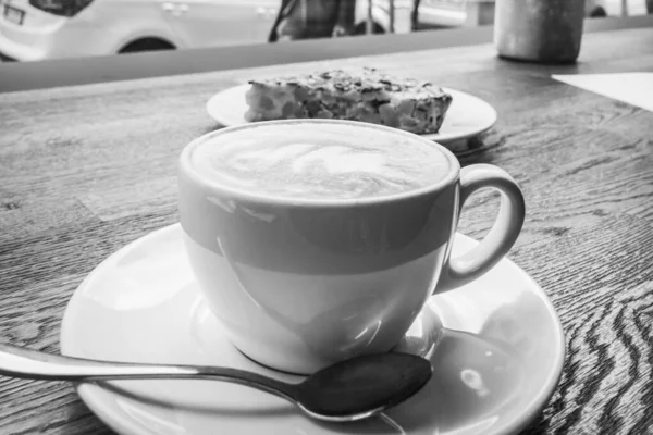 Πρόστιμο Πρωινό Στην Πράγα Καφέ Και Κέικ — Φωτογραφία Αρχείου