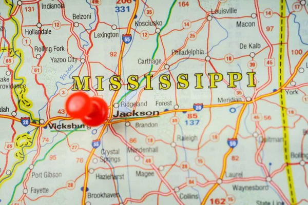 Mississippi USA map background
