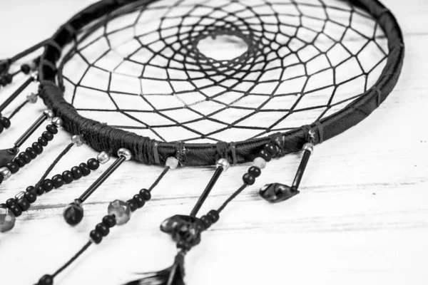 stock image Dream catcher on wooden background