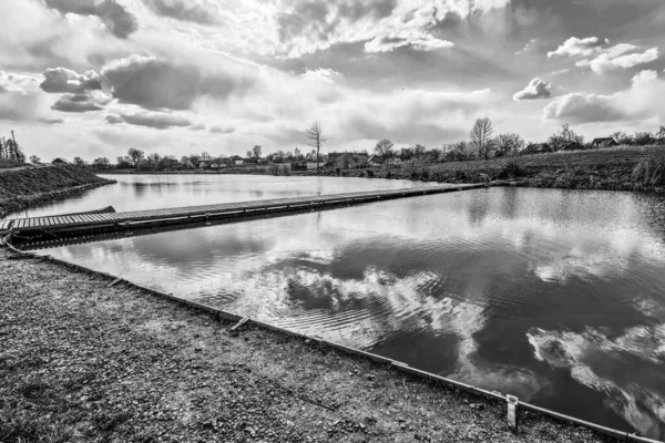 Rybaření Venkovský Odpočinek Pozadí Tématu Rekreace — Stock fotografie