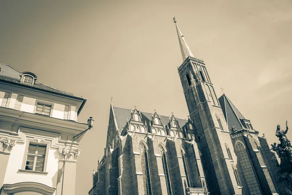 Krásné Kostely Vratislavi Atrakce Cestování Evropě — Stock fotografie