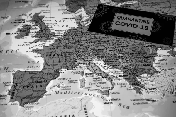 Europe Coronavirus Covid Carantine Danger — стокове фото