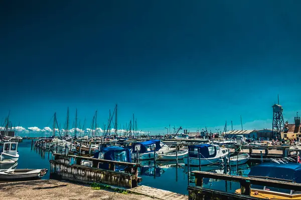 Kopenhag Danimarka Temmuz 2019 Denizdeki Tekneler — Stok fotoğraf