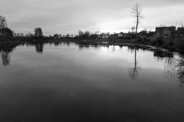 Pesca Del Luccio Sul Lago Attività Ricreative Pesca — Foto Stock