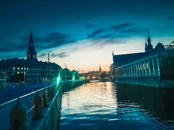 Copenhague Verano Hermosa Arquitectura Viaje Fondo — Foto de Stock