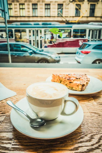 Petit Déjeuner Raffiné Prague Café Gâteau — Photo