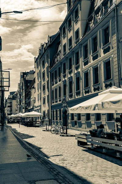 Strade Piazze Dell Antica Città Europea — Foto Stock