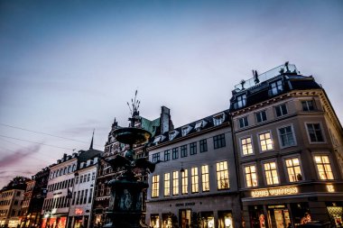 Kopenhag, Danimarka - 29 Temmuz 2019. Kopenhag Şehri, Danimarka, İskandinavya. Güzel bir yaz günü