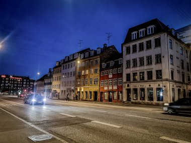 Kopenhag yazı. Güzel mimari seyahat geçmişi.