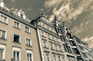 Muhteşem Wroclaw sokakları, seyahat arka planı