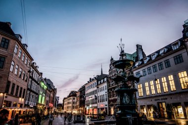 Kopenhag, Danimarka - 29 Temmuz 2019. Kopenhag Şehri, Danimarka, İskandinavya. Güzel bir yaz günü