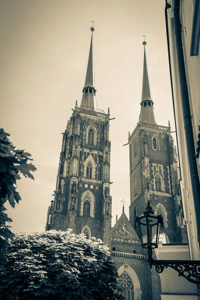 Magnifique Architecture Églises Wroclaw — Photo