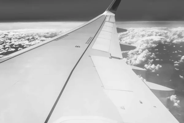 Вид Вікна Літака Крило — стокове фото