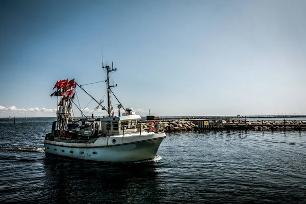 Copenhague Dinamarca Julho 2019 Belo Porto Dinamarquês Com Iates — Fotografia de Stock