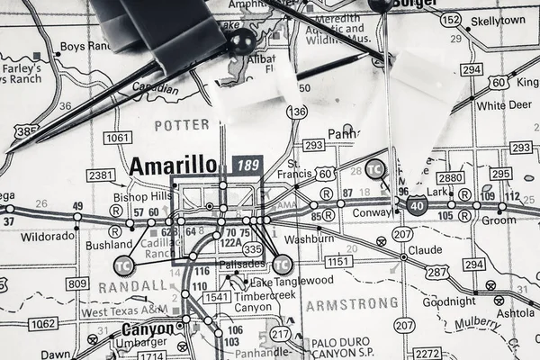 Mapa Amarilo Tło Usa Podróże — Zdjęcie stockowe