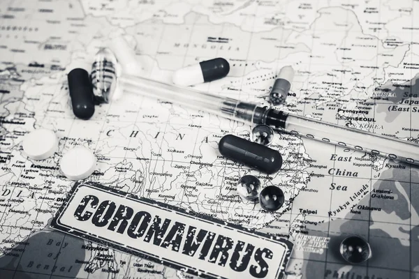 Coronavirus Una Amenaza China Epidemia Sanitaria — Foto de Stock