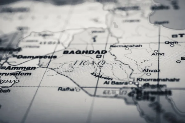 Iraq World Map — Stock Photo, Image