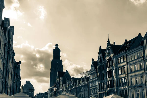 Straten Pleinen Van Oude Europese Stad — Stockfoto