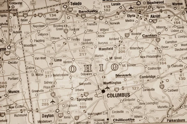 Ohio Usa Map Background — 스톡 사진