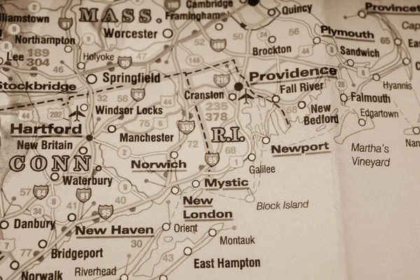 Vermont Sulla Mappa — Foto Stock