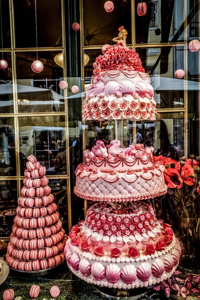 Copenaghen Danimarca Luglio 2019 Bella Vetrina Con Torte Una Strada — Foto Stock