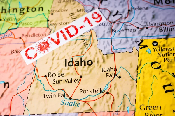 アイダホ州コヴィド 19検疫の背景 — ストック写真