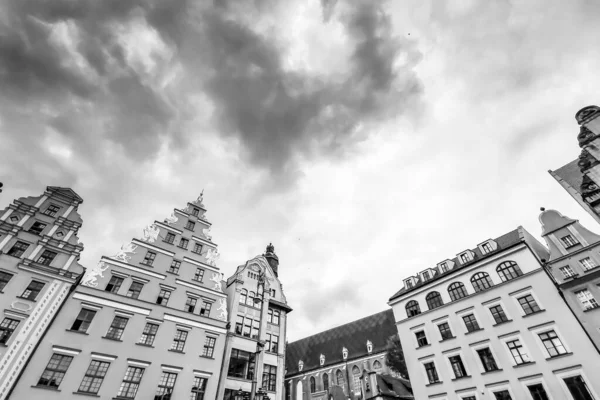 Strade Piazze Dell Antica Città Europea — Foto Stock