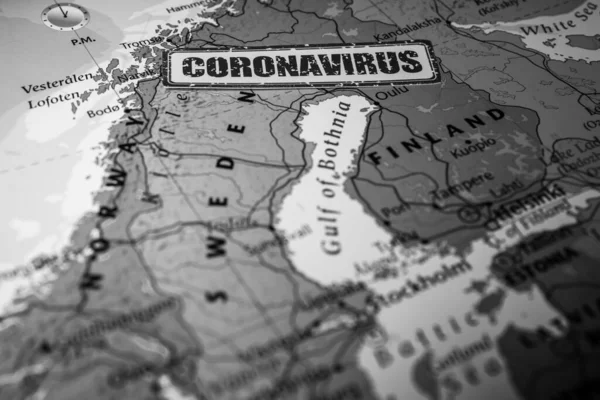Švédsko Karanténě Covid Coronavirus — Stock fotografie