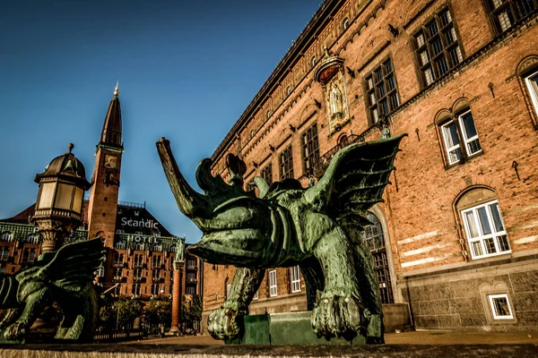 Kopenhag Danimarka Temmuz 2019 Kopenhag Şehri Danimarka Skandinavya Güzel Bir — Stok fotoğraf