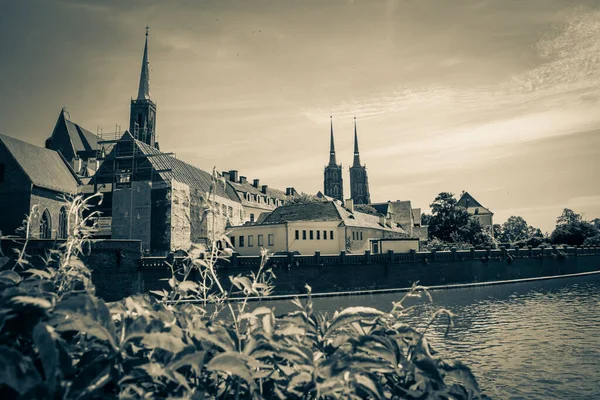 Wroclaw Güzel Kiliseleri Çekicilik Avrupa Seyahat — Stok fotoğraf