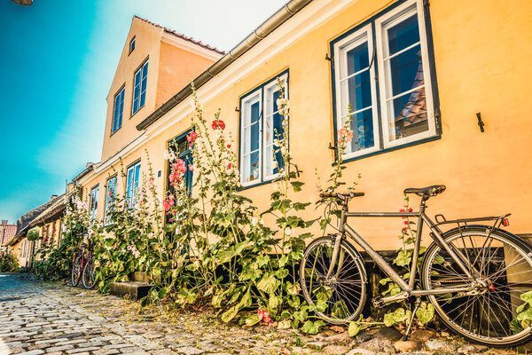 Красивая датская архитектура в живописной деревне
