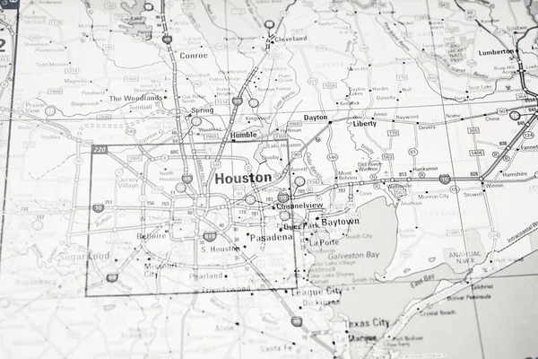 Houston Mapa Fondo — Foto de Stock