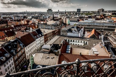 Kopenhag, Danimarka - 23 Temmuz 2019 Kopenhag Şehri, Danimarka, İskandinavya. Güzel bir yaz günü