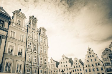 Wroclaw 'ın güzel, resimsi merkezi